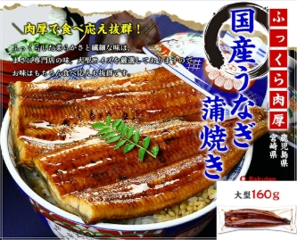 国産うなぎ蒲焼き 大型サイズ（160ｇ）を1名様にプレゼント♪ 画像